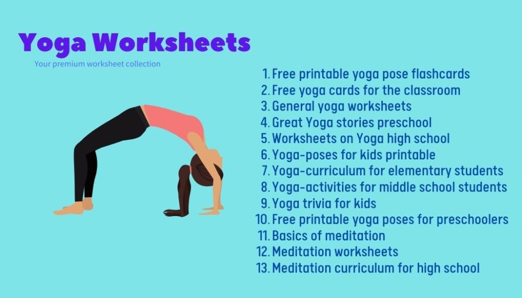 13 Aspiring Yoga & Meditation Worksheets - A must have collection